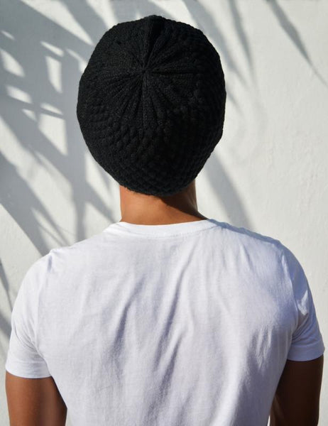 Super Dread Large Black Dreadlocks Peaked Tam Rasta Cap – Super Dread Shop