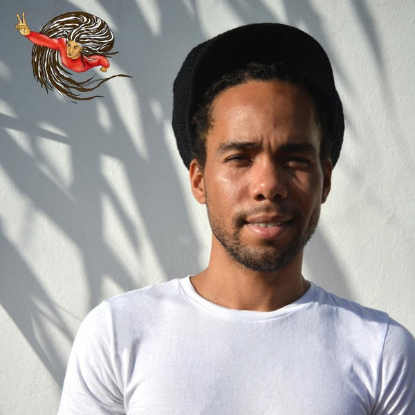 Super Dread Large Black Dreadlocks Peaked Tam Rasta Cap – Super Dread Shop