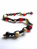 Black, Red and Gold Tie-in Dread Jewel