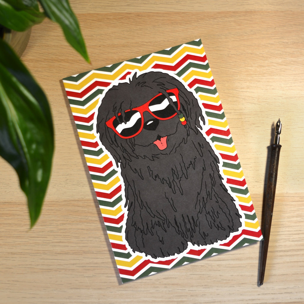 Dreadlock Dog Punky Reggae Party A5 Lined Notebook