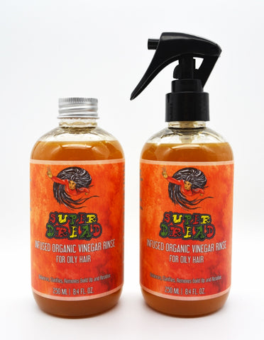 Super Dread Infused Organic Vinegar Rinse for Oily Scalp and Hair